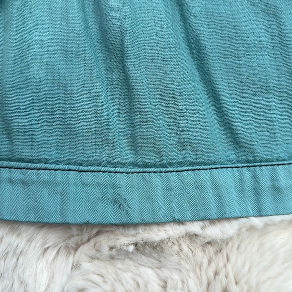 Free People Double Cloth Military Jacket Blue size XS 100% Cotton - Picture 13 of 14